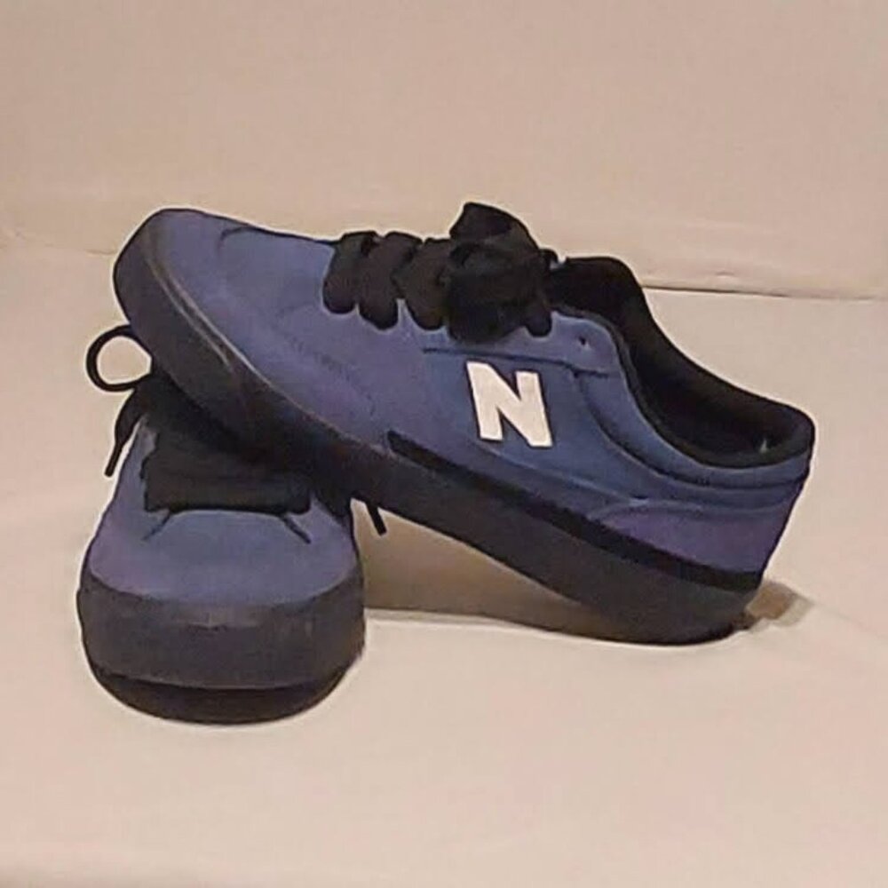 New Blance Abzorb B Franky Villani 417 Blue & White Athletic Shoes SZ 8 M Laces